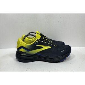 Brooks Ghost 15 Men's Size 8.5 Nightlife Black Yellow Running Shoes 1103931d063